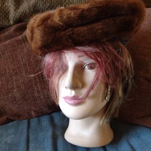 Vintage Azusa mink hat
